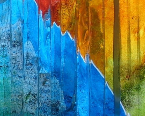 Glass artwork by Jan Aspinall 2019