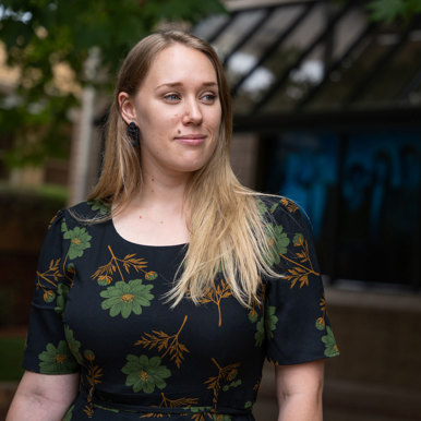 Portrait of music student Katrina Owen
