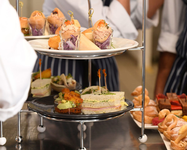 Food plates at the St Georges high tea