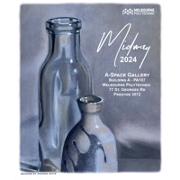 Midway Exhibition thumbnail image featuring illustration of two glass bottles by Johanna Joyce.