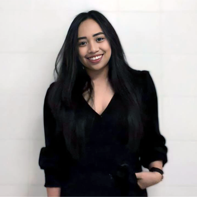 Accounting student Jade Magsanay smiling